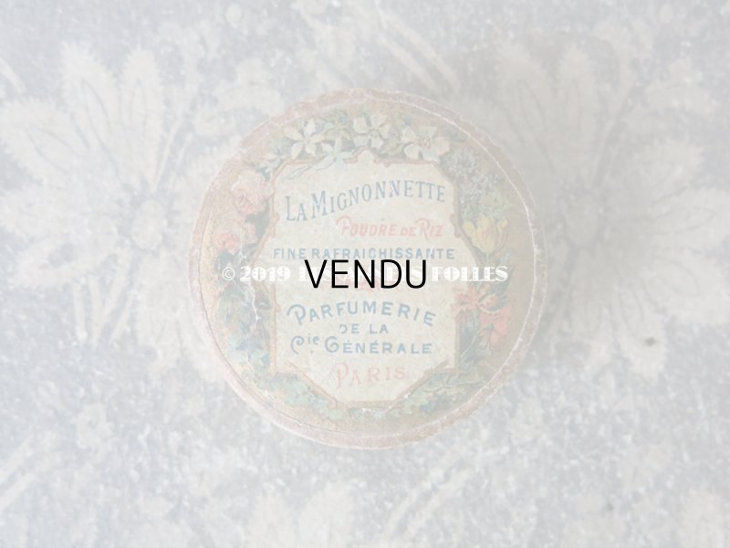 画像3: アンティーク パウダーボックス ラ・ミニョネット LA MIGNONETTE POUDRE DE RIZ - PARFUMERIE DE LA Cie GENERALE PARIS -