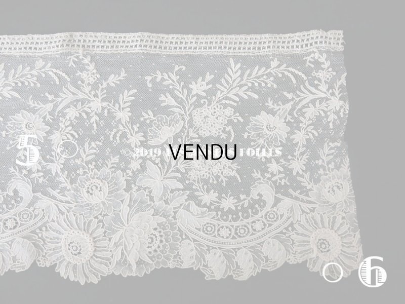 画像8: 19世紀末 アンティーク ニードルレース ポワンドガーズ  【ポワン・ド・ガーズ】 140cm 16.8cm幅