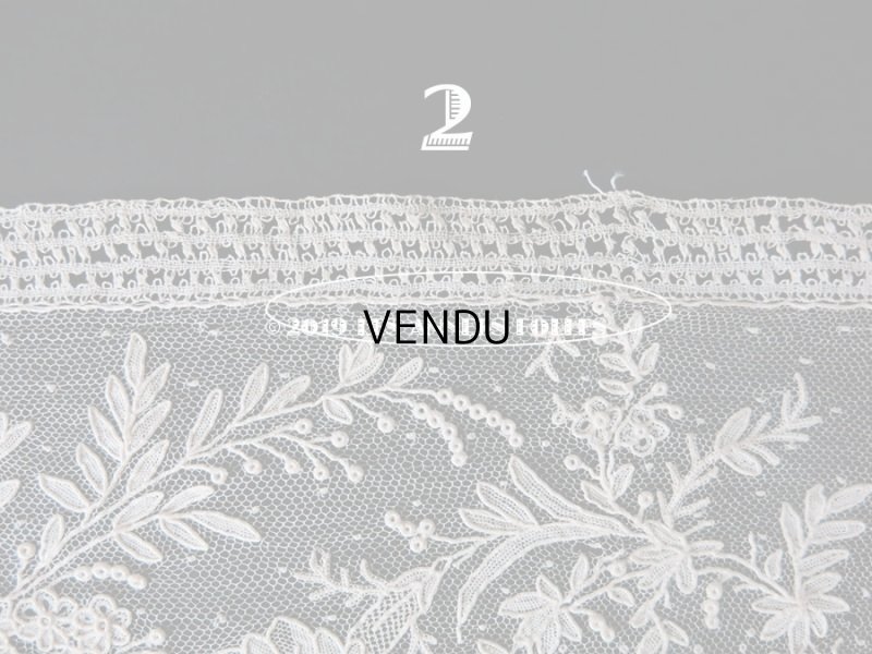 画像10: 19世紀末 アンティーク ニードルレース ポワンドガーズ  【ポワン・ド・ガーズ】 140cm 16.8cm幅