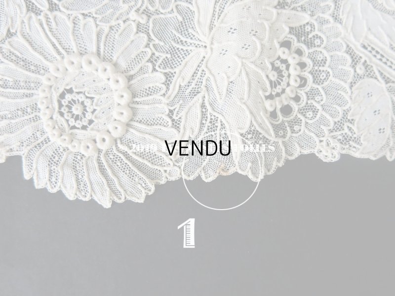 画像9: 19世紀末 アンティーク ニードルレース ポワンドガーズ  【ポワン・ド・ガーズ】 140cm 16.8cm幅