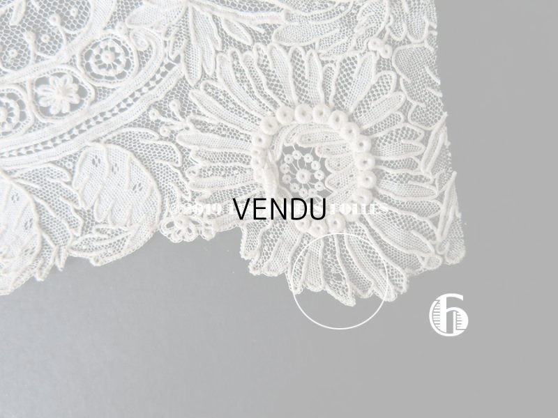 画像14: 19世紀末 アンティーク ニードルレース ポワンドガーズ  【ポワン・ド・ガーズ】 140cm 16.8cm幅