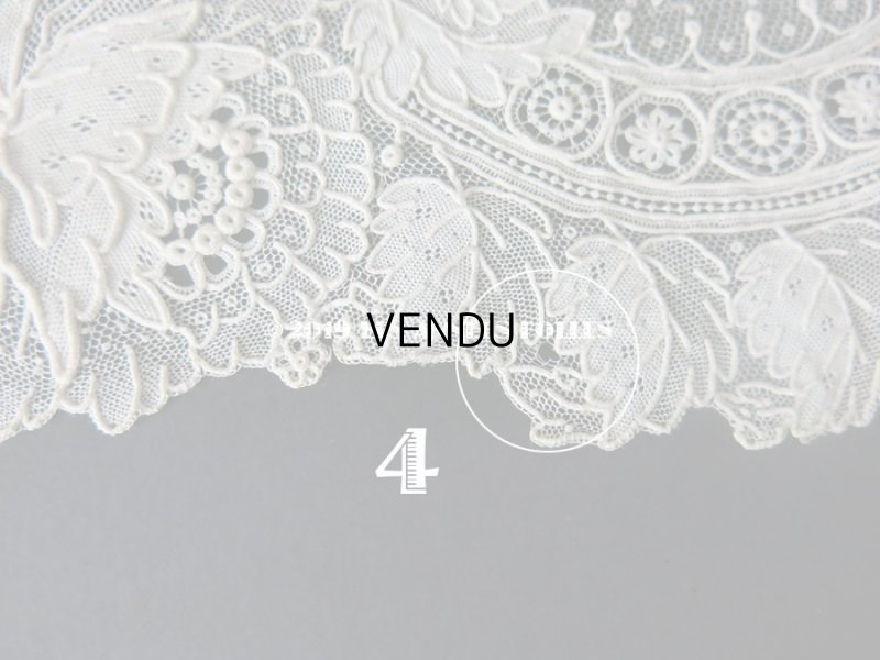 画像12: 19世紀末 アンティーク ニードルレース ポワンドガーズ  【ポワン・ド・ガーズ】 140cm 16.8cm幅