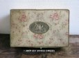 画像1: 1900年代 アンティーク 薄紫色のリボン & 薔薇のガーランド  カルトナージュボックス (1)