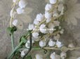 画像5: アンティーク 鈴蘭の布花 コサージュ  (5)