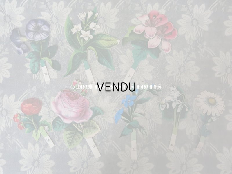 画像17: 1840〜1860年 アンティーク 希少本 子供用遊べる絵本 フラワーアレンジメント L'EMPIRE DE LA REINE DES FLEURS 