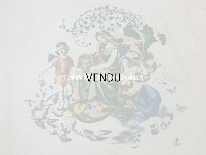 画像2: 1840〜1860年 アンティーク 希少本 子供用遊べる絵本 フラワーアレンジメント L'EMPIRE DE LA REINE DES FLEURS 