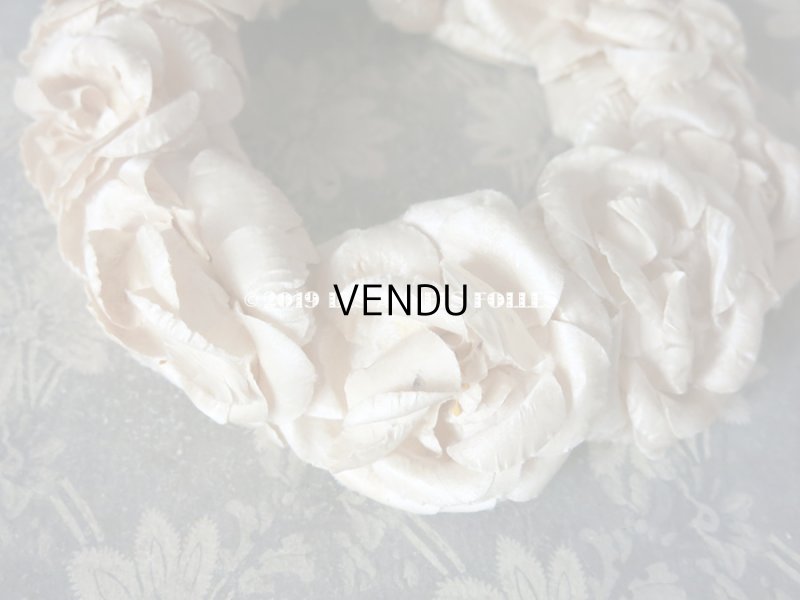 画像8: アンティーク 薔薇のヘッドリース アイボリー ティアラ