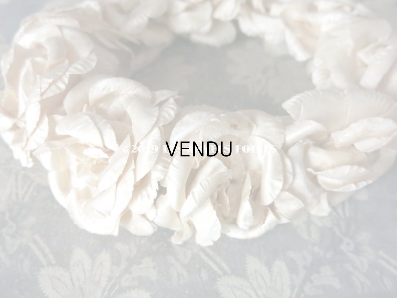 画像7: アンティーク 薔薇のヘッドリース アイボリー ティアラ