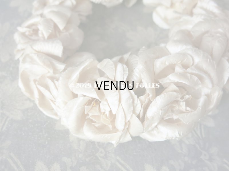 画像6: アンティーク 薔薇のヘッドリース アイボリー ティアラ