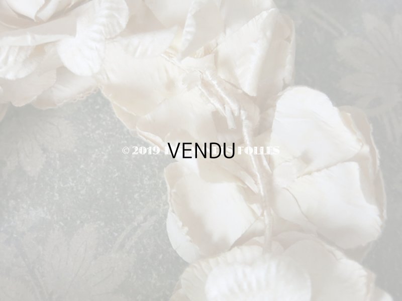 画像4: アンティーク 薔薇のヘッドリース アイボリー ティアラ