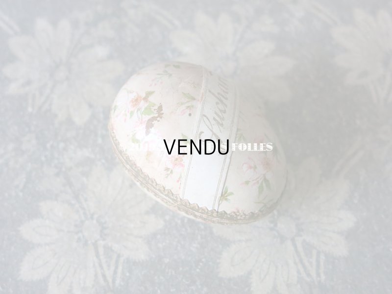 画像3: アンティーク とても小さなパックの卵 チョコレートの紙箱 薔薇模様 - SUCHARD -