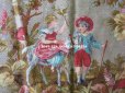 画像3: 19世紀 アンティーク ファブリック 子供達と薔薇　41×82cm