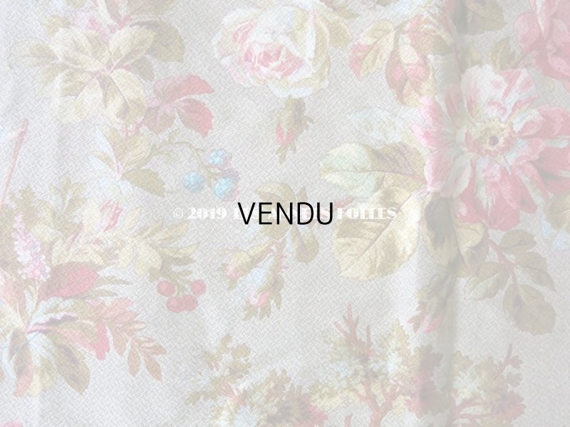 画像5: 19世紀 アンティーク ファブリック 子供達と薔薇　41×82cm