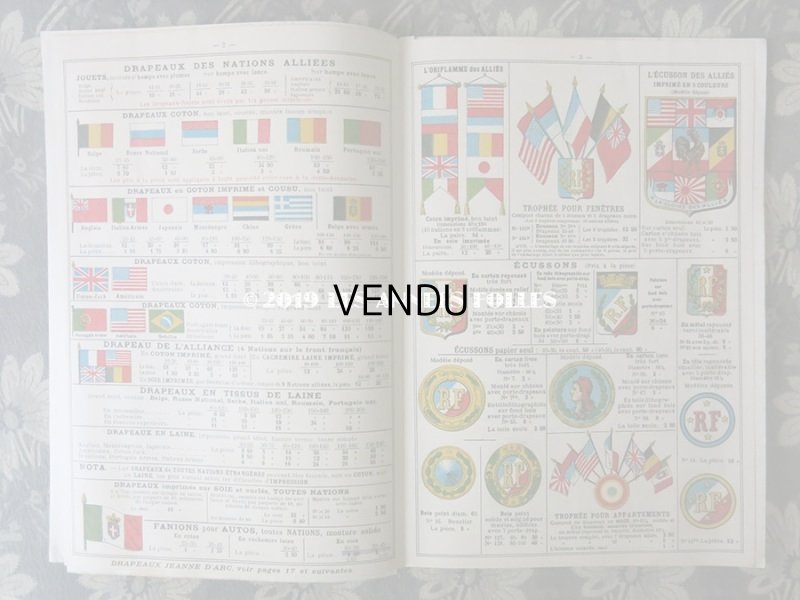 画像4: 1918年 アンティーク 国旗 & ジャンヌダルクのカタログ CATALOGUE DE LA VICTOIRE N 59 - MAURICE NICOLAS -
