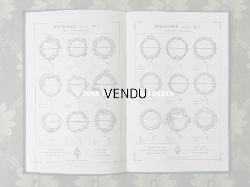 画像7: アンティーク ビジュートリーのカタログ フォトフレームのジュエリー　- DAUPHIN & ENDREY -