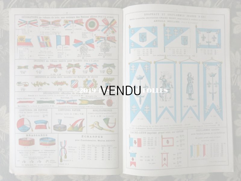 画像10: 1918年 アンティーク 国旗 & ジャンヌダルクのカタログ CATALOGUE DE LA VICTOIRE N 59 - MAURICE NICOLAS -