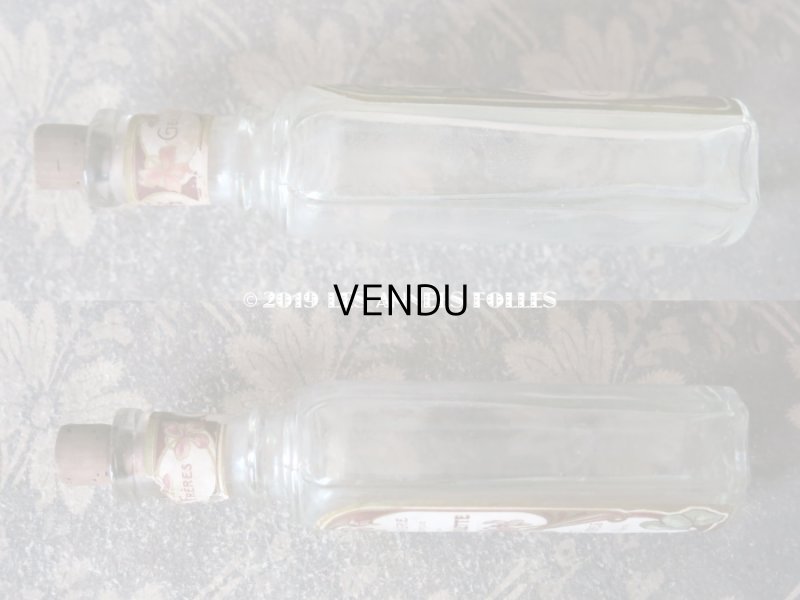 画像4:  アンティーク 菫のパフュームボトル VINAIGRE ANTISEPTIQUE A LA VIOLETTE - GELLE FRERES PARIS -