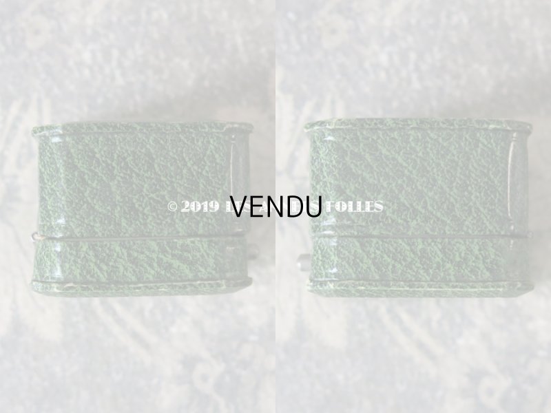 画像7: アンティーク ジュエリーボックス 金彩入り グリーン リングボックス