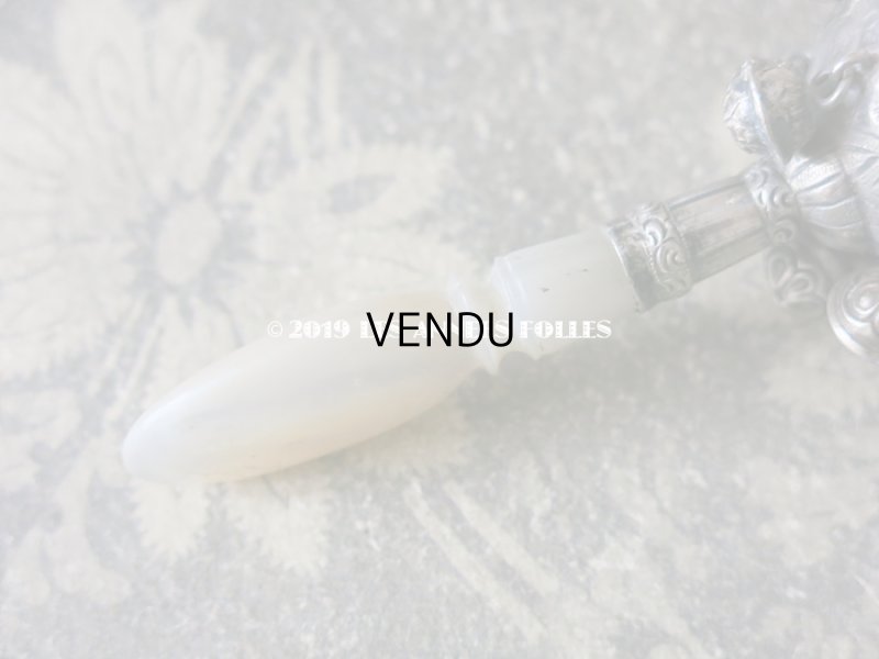 画像3: 19世紀 ナポレオン3世時代 アンティーク ラトル シルバー製 幾何学模様