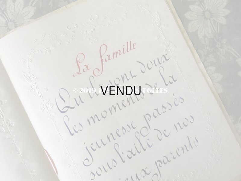 画像7: 1901年 アンティーク カリグラフィーのノート CAHIER