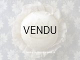 19世紀末 アンティーク ショコラトリーの王冠のピンクッション 花模様のレース - LOUIS MARQUIS SIRAUDIN SUCCESSEUR -