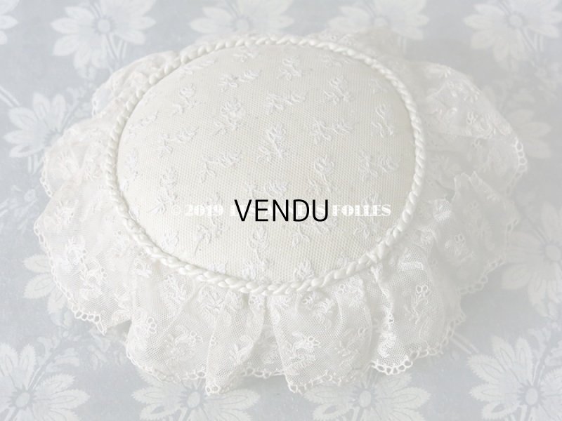 画像9: 19世紀末 アンティーク ショコラトリーの王冠のピンクッション 花模様のレース - LOUIS MARQUIS SIRAUDIN SUCCESSEUR -