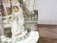 画像16: アンティーク  初聖体の立体カニヴェ コミュ二オンの少女 天使と白薔薇の教会 ポップアップ クロモ