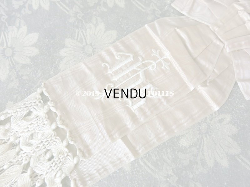 画像3: 1900年代 アンティーク コミュニオンの小さな腕章 ピンクベージュ