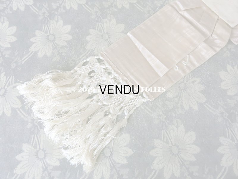 画像6: 1900年代 アンティーク コミュニオンの小さな腕章 ピンクベージュ