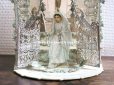画像13: アンティーク  初聖体の立体カニヴェ コミュ二オンの少女 天使と白薔薇の教会 ポップアップ クロモ