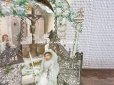 画像17: アンティーク  初聖体の立体カニヴェ コミュ二オンの少女 天使と白薔薇の教会 ポップアップ クロモ