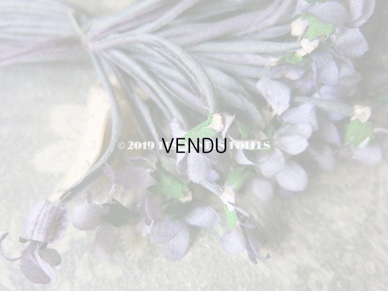 画像6: 【クリスマスセール2019対象外】 1900年代 アンティーク 菫のブーケの布花 コサージュ 未使用ラベル付 71輪