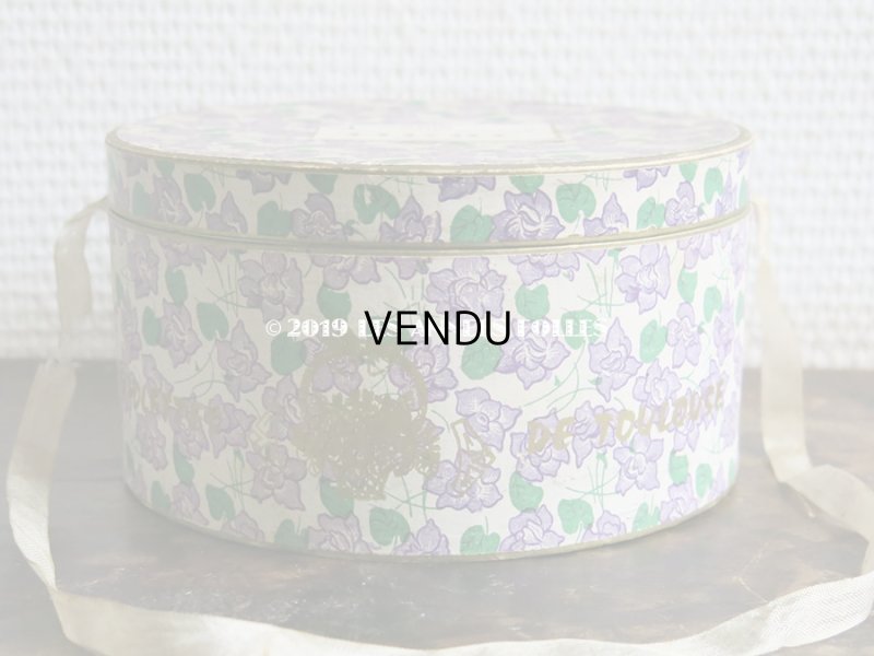 画像4: 【クリスマスセール2019対象外】 アンティーク 菫の砂糖菓子の大きな紙箱 VIOLETTES DE TOULOUSE