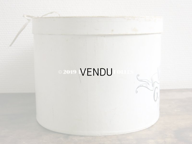 画像8: 【クリスマスセール2019対象外】 アンティーク ハットボックス シルクハット入り - G.BEVIERE TOURS -