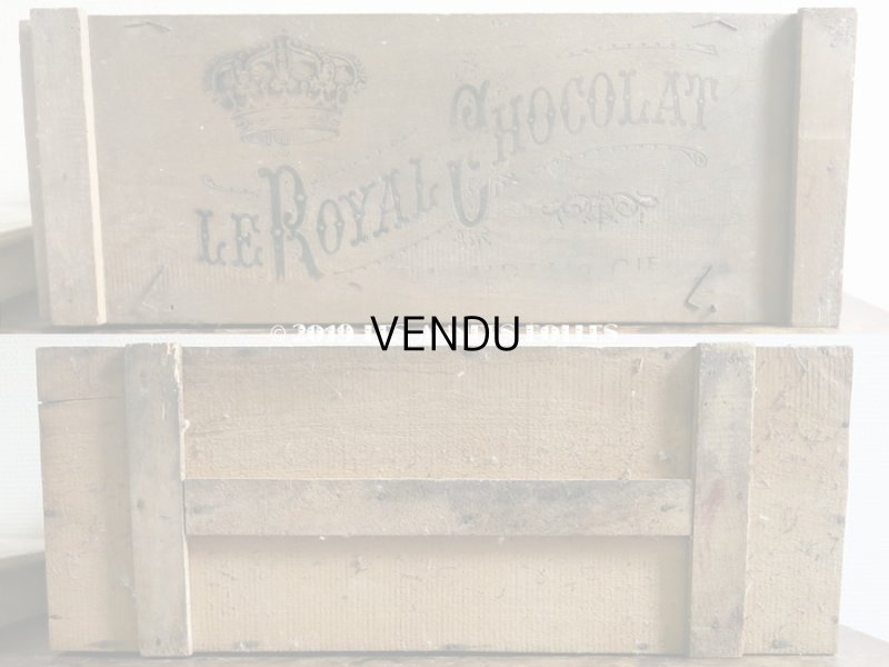 画像6: 【クリスマスセール2019対象外】 アンティーク チョコレートの運搬用 大きな木箱 LE ROYAL CHOCOLAT - LAVRIL&Cie -