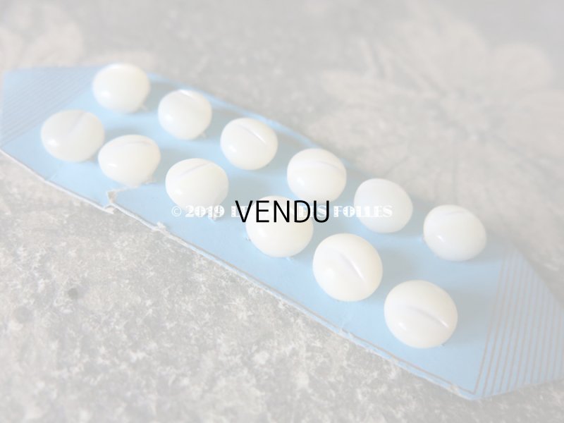 画像5: 【クリスマスセール2019対象外】 アンティーク ドール用 丸ボタン 6〜6.5mm & 7〜7.5mm マザーオブパール製 ボタン シェルボタン 12ピース