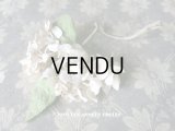 アンティーク 紫陽花の布花 コサージュ 