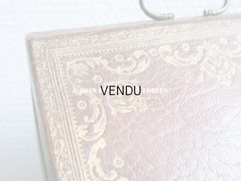 画像7: 19世紀 アンティーク ナポレオン3世時代 本革製 レターボックス 金彩入り