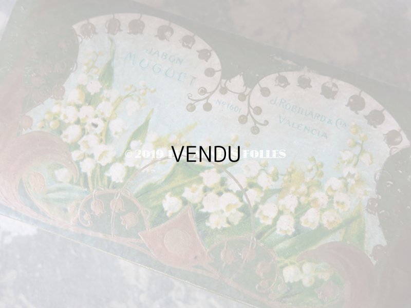 画像4: アンティーク 鈴蘭のソープボックス JAVON MUGUET 