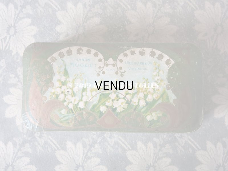 画像3: アンティーク 鈴蘭のソープボックス JAVON MUGUET 