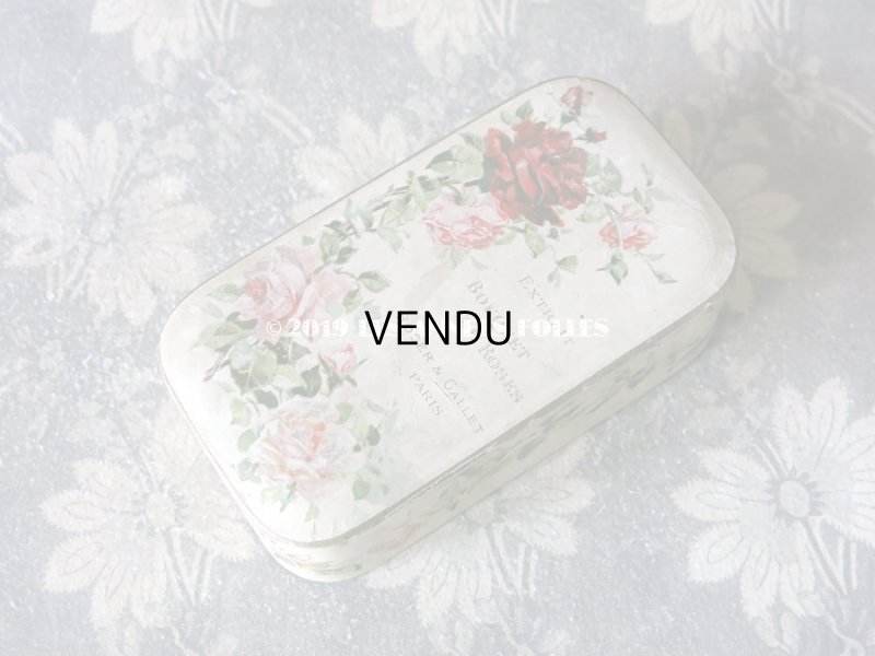 画像3: アンティーク 薔薇のパフュームボックス EXTRAIT BOUQUET DE ROSES - ROGER & GALLET PARIS -