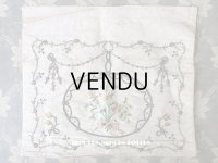 18世紀 アンティーク シルク製 刺繍入り ファブリック 