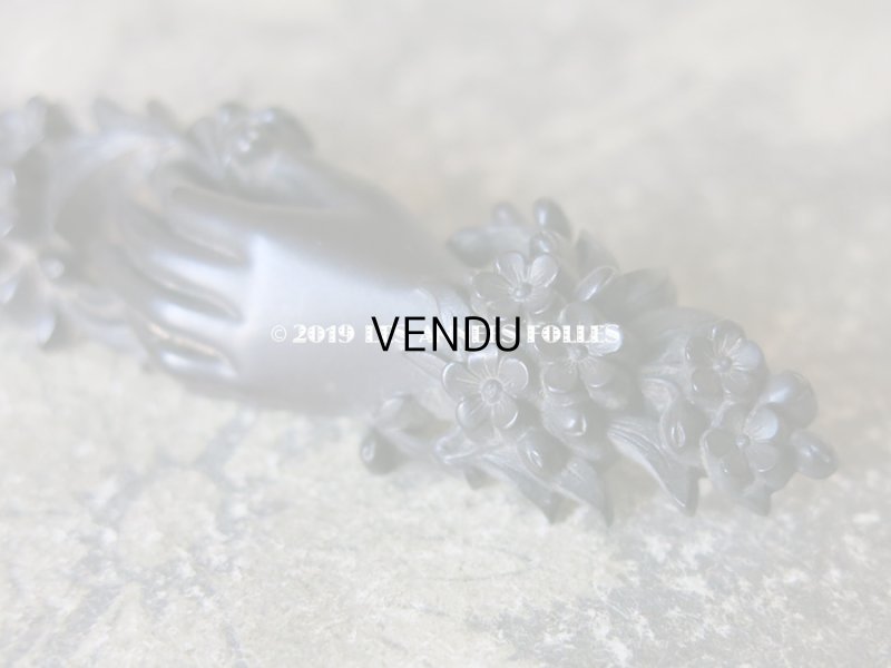 画像5: アンティーク ヴィクトリアン ジュエリー 勿忘草を持つ手のブローチ