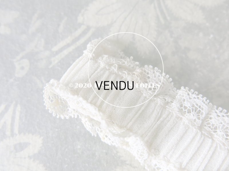 画像7: アンティーク 花嫁の靴下どめ  ジャルティエ レース＆ロココモチーフ付