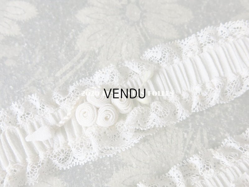 画像5: アンティーク 花嫁の靴下どめ  ジャルティエ レース＆ロココモチーフ付