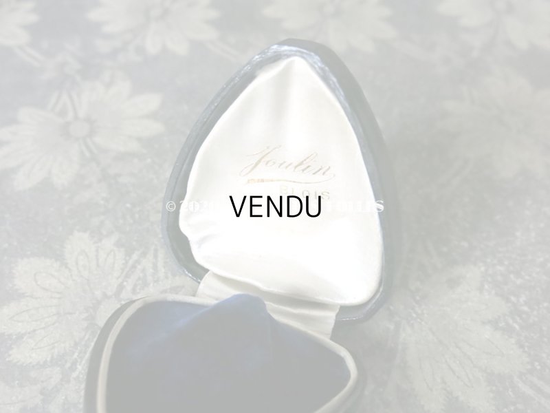 画像6: アンティーク 本革製 百合の紋章 ジュエリーボックス リングボックス