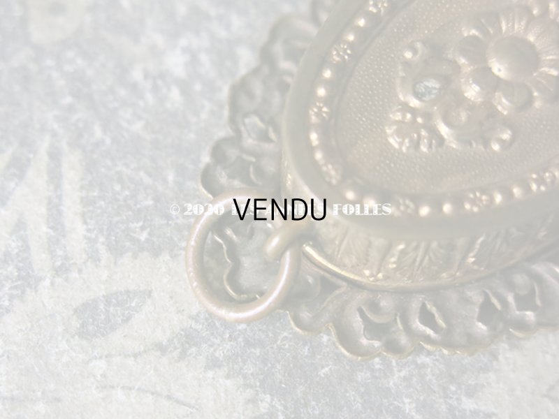 画像5: 19世紀 アンティーク ルリケール　聖遺物のペンダント　クロス & ティアラ 聖人の遺品 ロカイユ装飾&小さな花のモチーフ