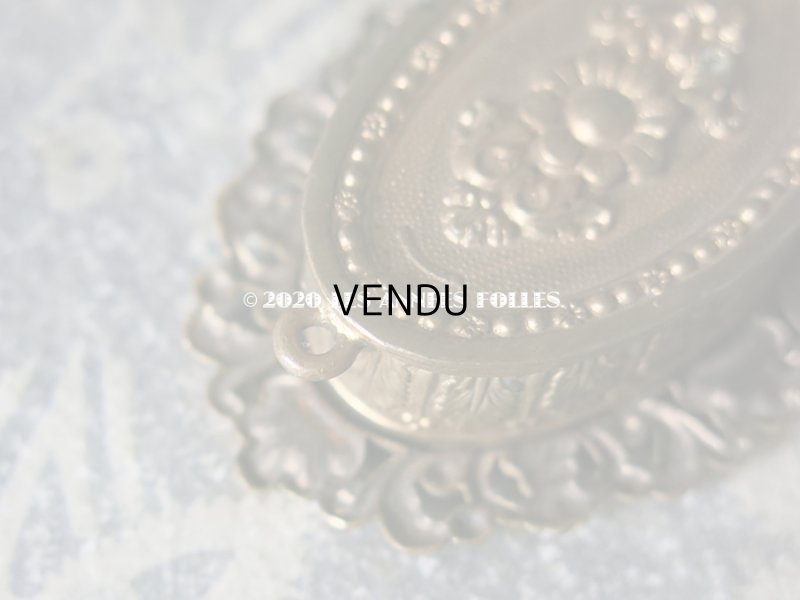 画像6: 19世紀 アンティーク ルリケール　聖遺物のペンダント　クロス & ティアラ 聖人の遺品 ロカイユ装飾&小さな花のモチーフ