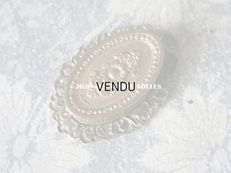 画像4: 19世紀 アンティーク ルリケール　聖遺物のペンダント　クロス & ティアラ 聖人の遺品 ロカイユ装飾&小さな花のモチーフ