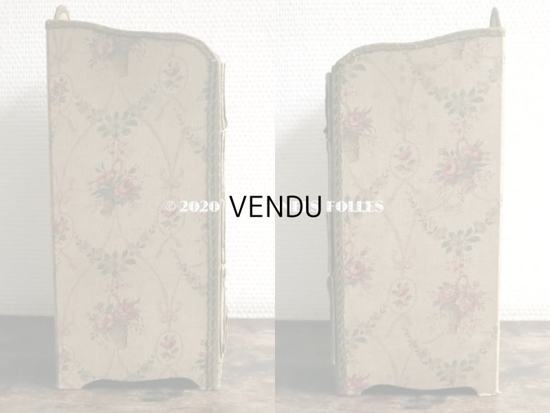 画像4: 【セール対象外】1900年代 アンティーク カルトナージュチェスト  薔薇の花かご